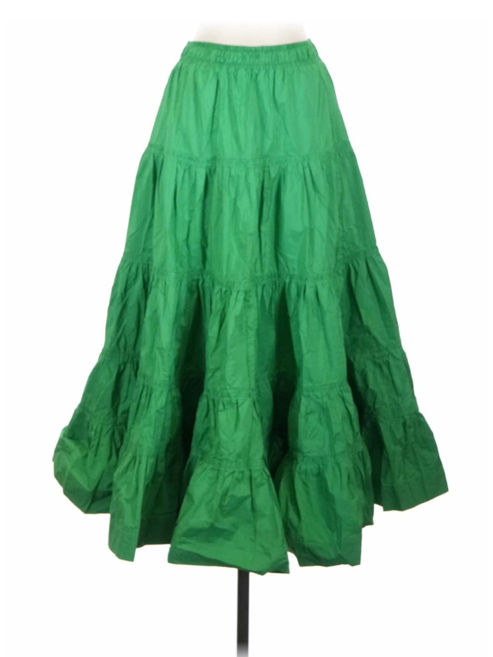 Maeve Tiered Skirt in Bright Green 0P
